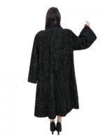 Black Persian 54 coat with single collar long sleeve 118 cm long - Image 6