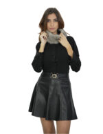 Fascia in pelliccia di visone zaffiro paraorecchie o scaldacollo con elastico - Image 3