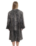 Gray Persian Bell Coat 56 Crater Collar Long Sleeve Gradient Fur - Image 6