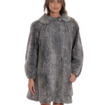Cappotto grande taglia 60 cappotto persiano pelliccia manica lunga modello a campana largo
