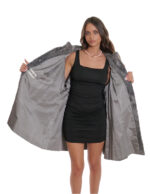 großer Mantel Gr. 60 persischer Mantel Pelz langarm breites Glockenmuster – Bild 7