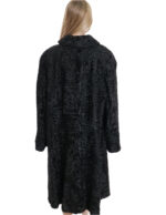 Very long black Persian coat with bell 54 round collar 112 cm long sleeve - Image 6