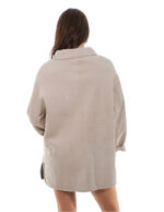 Coat 82cm 46cm Sheepskin Pearl Shawl Collar Fur Long Sleeve Fully Reversible - Image 5