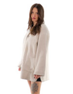 Coat 82cm 46cm Sheepskin Pearl Shawl Collar Fur Long Sleeve Fully Reversible - Image 9