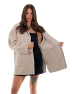 Coat 82cm 46cm Sheepskin Pearl Shawl Collar Fur Long Sleeve Fully Reversible - Image 12