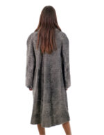 Coat 112cm Persian Grey 54 Long 112cm Long Sleeve External Pockets Italian Collar - Image 5