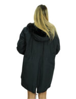 Coat 54 reversible black mink full and waterproof fabric zip long sleeve 86 cm long - Image 11