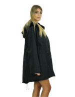 Coat 54 reversible black mink full and waterproof fabric zip long sleeve 86 cm long - Image 9