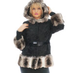 Persian and chinchilla 48 second life jacket with external pockets with 3/4 sleeve hook closure