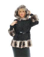 Persian and chinchilla 48 second life jacket with external pockets with 3/4 sleeve hook closure