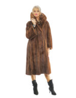 Cappotto lunghissimo 114 centimetri demi buff 46 manica tre quarti collo sciallato largo