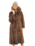 Cappotto lunghissimo 114 centimetri demi buff 46 manica tre quarti collo sciallato largo