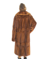 Cappotto second life visone demy 56 collo italiano largo tasche boccale lunghissimo polso con risvolto