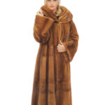 Cappotto lunghissimo gold 60 manica lunga con risvolto collo a scesa sulle spalle 134 cm