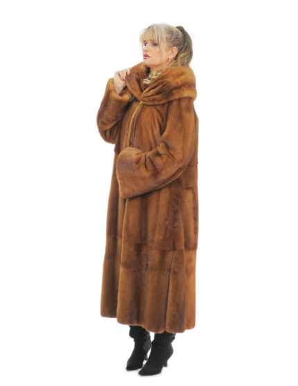 Cappotto lunghissimo gold 60 manica lunga con risvolto collo a scesa sulle spalle 134 cm