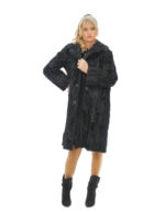 Persian Coat Second Life Chest and Lapel 52 Black Long Sleeve Closure Hooks External Pockets - Image 4