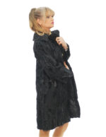 Persian Coat Second Life Chest and Lapel 52 Black Long Sleeve Closure Hooks External Pockets - Image 2