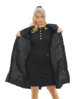 Persian Coat Second Life Chest and Lapel 52 Black Long Sleeve Closure Hooks External Pockets - Image 6