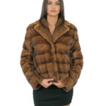 Braschi gold short jacket with collar, chest and lapel size 40, long sleeves, horizontal and full cut