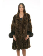 Mink petals Second Life 44 fur gathered at the bottom with more bell-effect fur sleeve fox wrist