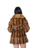 Pedigree fur coat and sable 48 brown undercut coat 84cm chest and lapel - Image 5