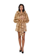 Pedigree fur coat and sable 46 beige undercost coat 84cm chest and lapel - Image 4