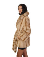 Pedigree fur coat and sable 46 beige undercost coat 84cm chest and lapel - Image 2