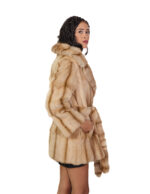 Pedigree fur coat and sable 46 beige undercost coat 84cm chest and lapel - Image 3
