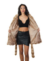 Pedigree fur coat and sable 46 beige undercost coat 84cm chest and lapel - Image 6