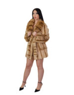 Pedigree fur coat and sable 48 beige undercost coat 84cm chest and lapel - Image 4