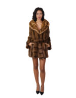 Pedigree fur coat and sable 46 brown undercost coat 84cm chest and lapel - Image 4