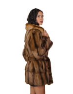 Pedigree fur coat and sable 46 brown undercost coat 84cm chest and lapel - Image 3