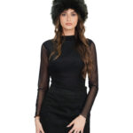 Green fox fur headband with elastic one size fits all earmuffs or elegant neck warmer