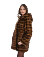 Second life demi horizontal jacket 48 thin mink coat 76 cm long sleeve - Image 3