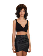 Cappello effetto bombato palloncino in pelliccia di visone a pelle intera con el