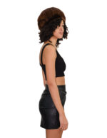 Cappello effetto bombato palloncino in pelliccia di visone a pelle intera con el - immagine 2